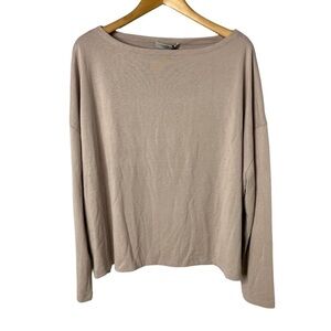 All Saints Rita Oversized Dropped Shoulder T Shirt Cloud Pink Size Large